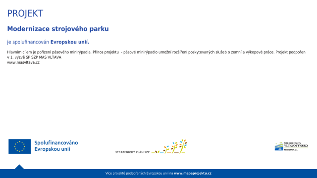 JAN ČECHÁČEK - Modernizace strojového parku