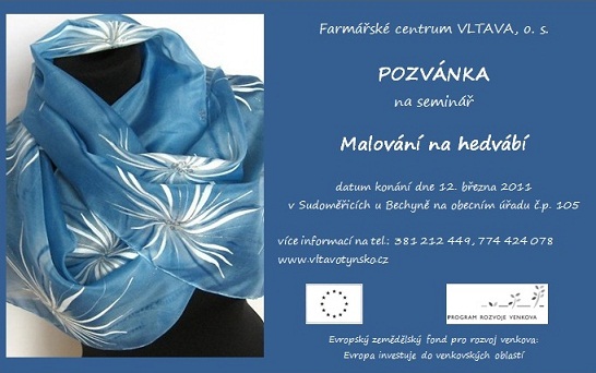 Malování na hedvábí - pozvánka na seminář