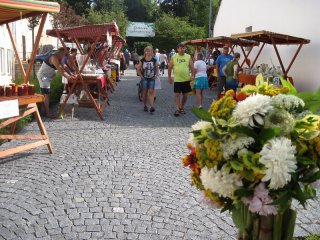 Farmářské trhy - pohled